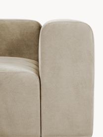 Modulares Sofa Lena (4-Sitzer), Bezug: Webstoff (88% Polyester, , Gestell: Kiefernholz, Schichtholz,, Füße: Kunststoff, Webstoff Hellbeige, B 284 x T 106 cm