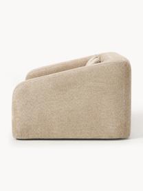 Schlafsofa Eliot (2-Sitzer) aus Teddy-Bouclé, Bezug: Teddy-Bouclé (100 % Polye, Gestell: Spanplatte, Kiefernholz, Teddy-Bouclé Beige, B 180 x T 100 cm