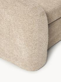 Schlafsofa Eliot (2-Sitzer) aus Teddy-Bouclé, Bezug: Teddy-Bouclé (100 % Polye, Gestell: Spanplatte, Kiefernholz, Teddy-Bouclé Beige, B 180 x T 100 cm