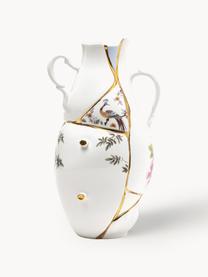 Váza z kostního porcelánu Fine Bone China Kintsugi, V 32 cm, Bílá lesklá, více barev, Š 19 cm, V 32 cm