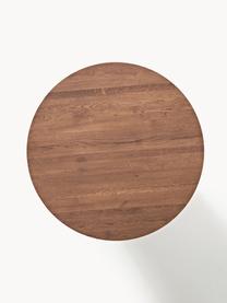 Table ronde en chêne Jolka, Ø 120 cm, Chêne brun foncé laqué, Ø 120 cm