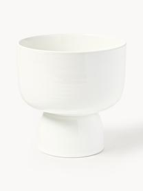 Cache-pots Mayson, 2 élém., Grès cérame, Blanc, haute brillance, Lot de différentes tailles