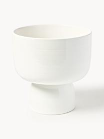 Cache-pots Mayson, 2 élém., Grès cérame, Blanc, haute brillance, Lot de différentes tailles