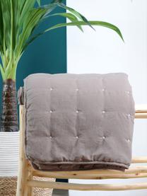 Bedsprei Honorine met geborduurde stippen, 100% polyester, Taupe, B 220 x L 240 cm (voor bedden van 160 x 200)