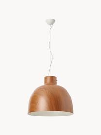 Grande suspension Bellissima, Plastique, Brun foncé, aspect bois, Ø 50 x haut. 41 cm