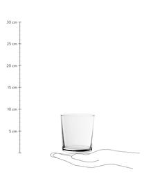 Vasos clásicos Simple, 6 uds., Vidrio, Transparente, Ø 9 x Al 9 cm, 370 ml