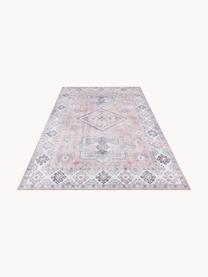 Vloerkleed Gratia met ornament patroon, 100% polyester, Roze- en grijstinten, B 160 x L 230 cm (maat M)