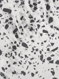 Tuin-bijzettafel Janell van terrazzo, Cementvezel, Lichtgrijs, gespikkeld, Ø 35 cm, H 46 cm