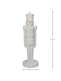 Dekorativní figurka Nutcracker, Polyresin, Bílá, Ø 7 cm, V 24 cm