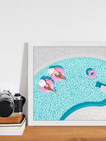 Impression numérique encadrée Pink Vacation, Multicolore, larg. 43 x haut. 33 cm