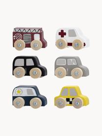 Spielzeugautos Car, 6er-Set, Mitteldichte Holzfaserplatte (MDF), Lotusbaumholz, Bunt, B 20 x H 23 cm