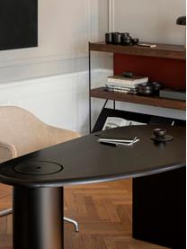 Bureau Eclipse, Noir, larg. 160 x prof. 80 cm