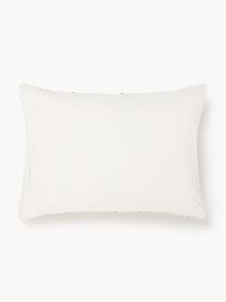 Taie d'oreiller en percale de coton Arabella, Tons verts, blanc crème, larg. 50 x long. 70 cm