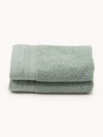 Ręcznik z bawełny organicznej Premium, różne rozmiary, Szałwiowy zielony, Ręcznik do rąk, S 50 x D 100 cm, 2 szt.