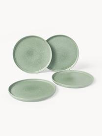 Servizio di piatti fatto a mano con smalto reattivo Pam, 4 persone (12 pz), Gres, Verde salvia, 4 persone (12 pz)