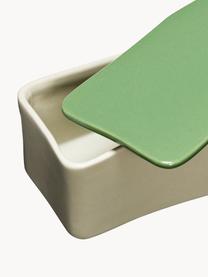 Organizer fatto a mano Amare, Polvere di pietra, Beige chiaro, verde, Larg. 33 x Alt. 9 cm