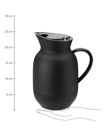 Caraffa isolante color nero opaco/argento Amphora, Brocca: materiale sintetico, Nero, 1 L