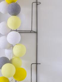 LED lichtslinger Colorain, Lampions: polyester, Geel, wit, grijstinten, L 264 cm