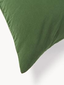 Taie d'oreiller jacquard avec motif de Noël Sanvi, Vert foncé, larg. 50 x long. 70 cm