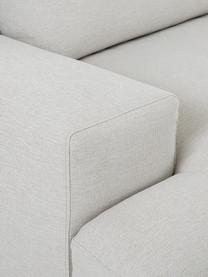 Ecksofa Brooks mit Metall-Füßen, Bezug: Polyester Der Bezug ist n, Gestell: Massives Kiefernholz, Rahmen: Lackiertes Kiefernholz, Füße: Metall, pulverbeschichtet, Webstoff Hellbeige, B 315 x T 148 cm, Eckteil links