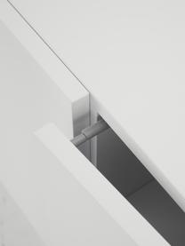 Modernes Sideboard Anders mit 3 Türen in Weiß, Korpus: Mitteldichte Holzfaserpla, Füße: Metall, pulverbeschichtet, Weiß, B 160 x H 80 cm