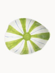 Misa z porcelany Ray, Porcelana glazurowana, Zielony, biały, niebieski, S 27 x W 10 cm