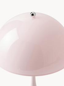 Lampada da tavolo a LED con luce regolabile e timer Panthella, alt. 34 cm, Paralume: acciaio rivestito, Struttura: alluminio rivestito, Acciaio rosa chiaro, Ø 25 x Alt. 34 cm