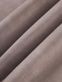 Leren kussenhoes Amaia met franjes, 100% leer, Taupe, B 50 x H 50 cm