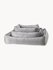 Samt-Hundebett Glam, verschiedene Größen, Bezug: Samt (100 % Polyester) De, Hellgrau, Dunkelgrau, B 68 x T 55 cm