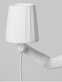 Design lampenkap Monkey, Frame: metaal, Wit, Ø 9 x H 12 cm