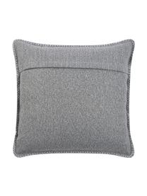 Housse de coussin 45x45 tête de cerf Deer, 100 % polyester, Gris, blanc, larg. 45 x long. 45 cm