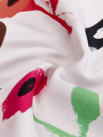 Copripiumino di design in raso di cotone Weyda, Multicolore, rosa, Larg. 200 x Lung. 240 cm