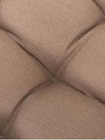 Cuscino sedia color taupe tinta unita Panama, Rivestimento: 50% cotone, 45% poliester, Taupe, Larg. 45 x Lung. 45 cm