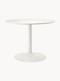 Mesa de comedor redonda Menorca, Ø 100 cm, Tablero: laminado de alta presión , Blanco, Ø 100 cm