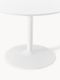 Ronde eettafel Menorca, Ø 100 cm, Tafelblad: essenfineer, vezelplaat m, Wit, Ø 100 cm