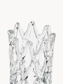 Glazen vaas Timantti, H 41 cm, Glas, Transparant, Ø 15 x H 41 cm