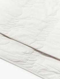 Praný přehoz z bavlněného perkálu s prošívaným nápisem Paige, Světle šedá, Š 230 x D 250 (pro postele o rozměrech do 180 x 200 cm)