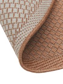 Rond in- en outdoor vloerkleed Toronto in terracotta, 100% polypropyleen, Terracotta, Ø 120 cm (maat S)