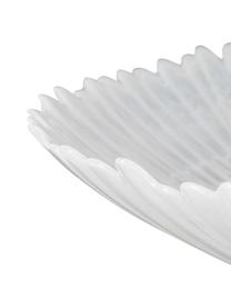 Skleněná servírovací mísa Fleur, Sklo, Bílá, Ø 38 cm