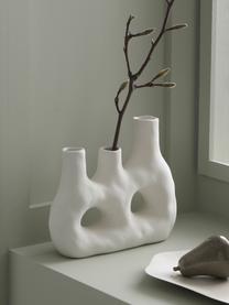 Vase design porcelaine Tripple, Porcelaine, Blanc, larg. 26 x haut. 23 cm