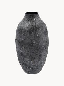 Vase Torden aus Eisen, H 43 cm, Eisen, beschichtet, Schwarz, Ø 24 x H 43 cm