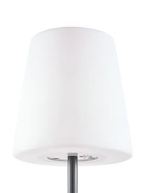 Lampadaire d'extérieur mobile LED Placido, Blanc, noir