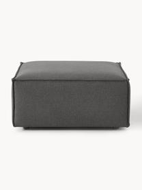 Pouf Lennon, Tissu anthracite, larg. 88 x prof. 88 cm