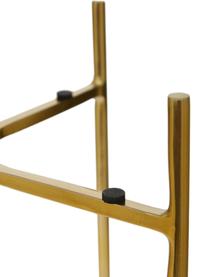 Übertopf-Set Mina aus Metall, 2-tlg., Metall, pulverbeschichtet, Schwarz, Goldfarben, Set mit verschiedenen Grössen