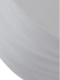 Taburete Wave, Cerámica esmaltada, Blanco, Ø 33 x Al 46 cm