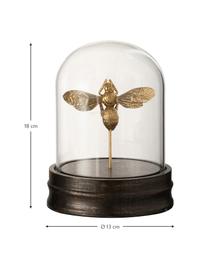 Decoratief object Bumblebee, Stolp: glas, Goudkleurig, Ø 13 x H 28 cm