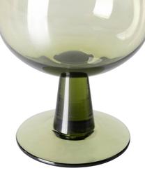 Sklenice na víno The Emeralds, 4 ks, Sklo, Zelená, Ø 9 cm, V 12 cm, 250 ml