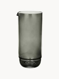 Mundgeblasene Wasserkaraffe Nordic Bistro, 1.5 L, Glas, mundgeblasen, Dunkelgrau, transparent, 1.5 L