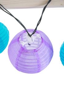 Ghirlanda a LED Lampion, 380 cm, 10 lampioni, Lanterne: materiale sintetico, Multicolore, Lung. 380 cm