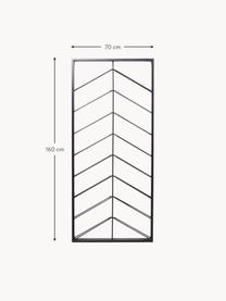 Botellero colgante grande Bistro, para 16 botellas, Acero con pintura en polvo, Negro, An 70 x Al 160 cm